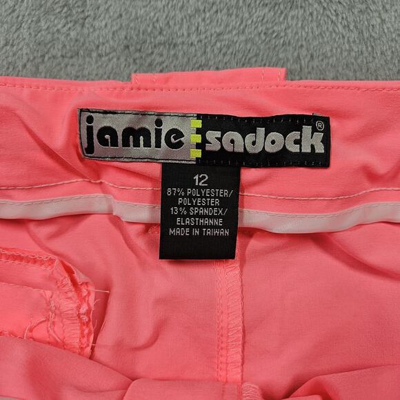 Jamie Sadock Golf Skirt Womens Size 12 Neon Hot Pink Fluorescent Sporty Preppy - Picture 4 of 9